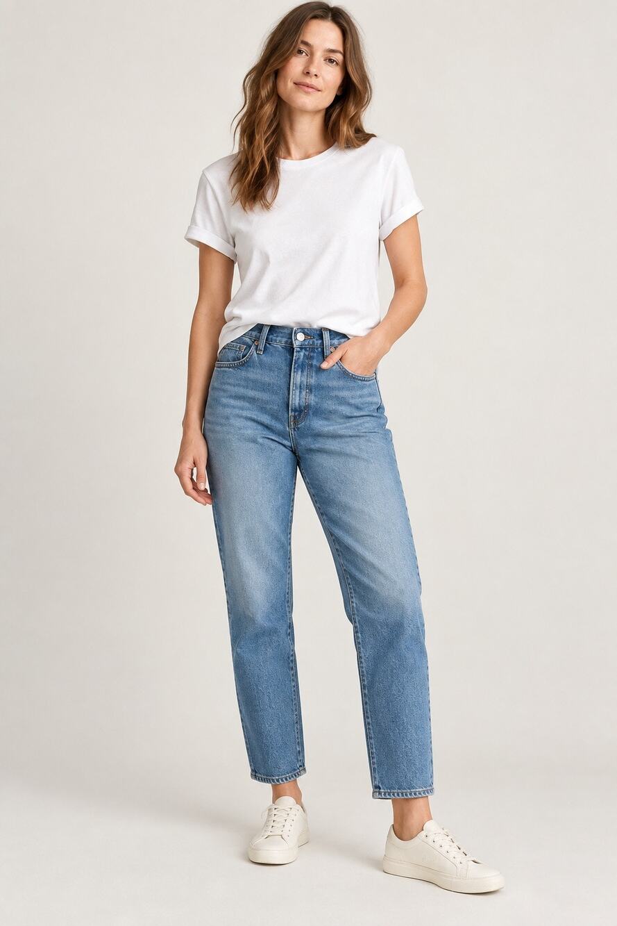 Everlane Lightweight Relaxed Jeans Medium Wash Size 24